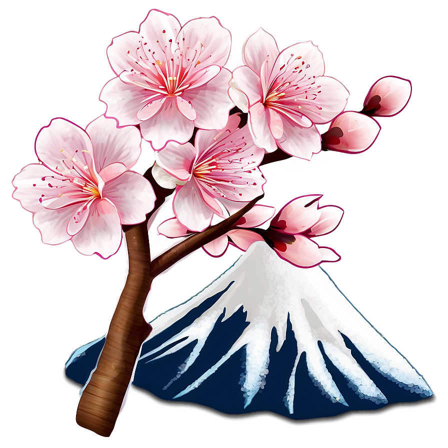 Mount Fuji Cherry Blossom Png 23