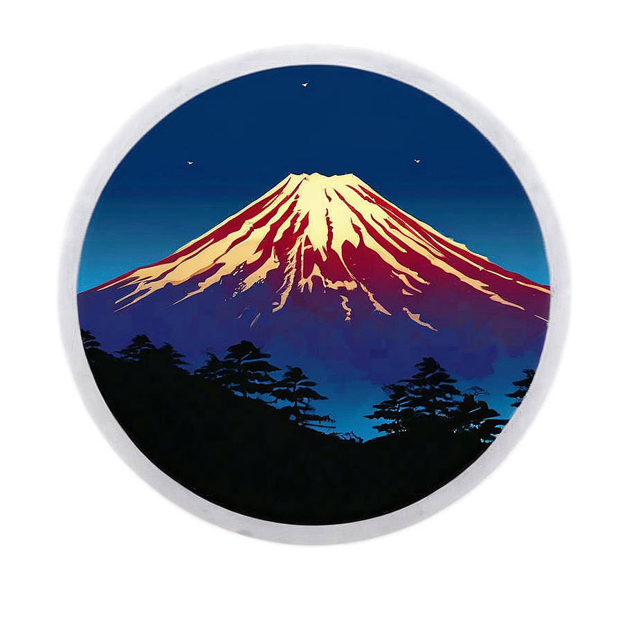 Mount Fuji Silhouette Png Kcv