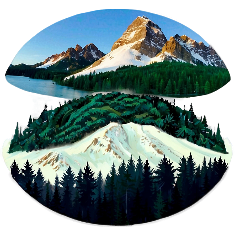 Mountain And Forest Png Wnm79 Image