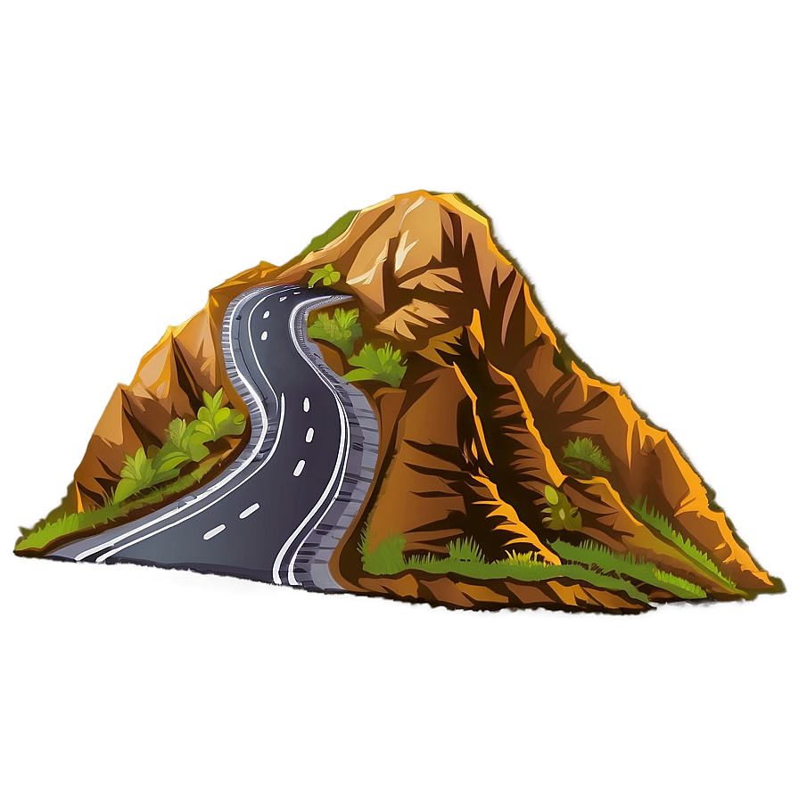 Mountain And Road Png Npm21