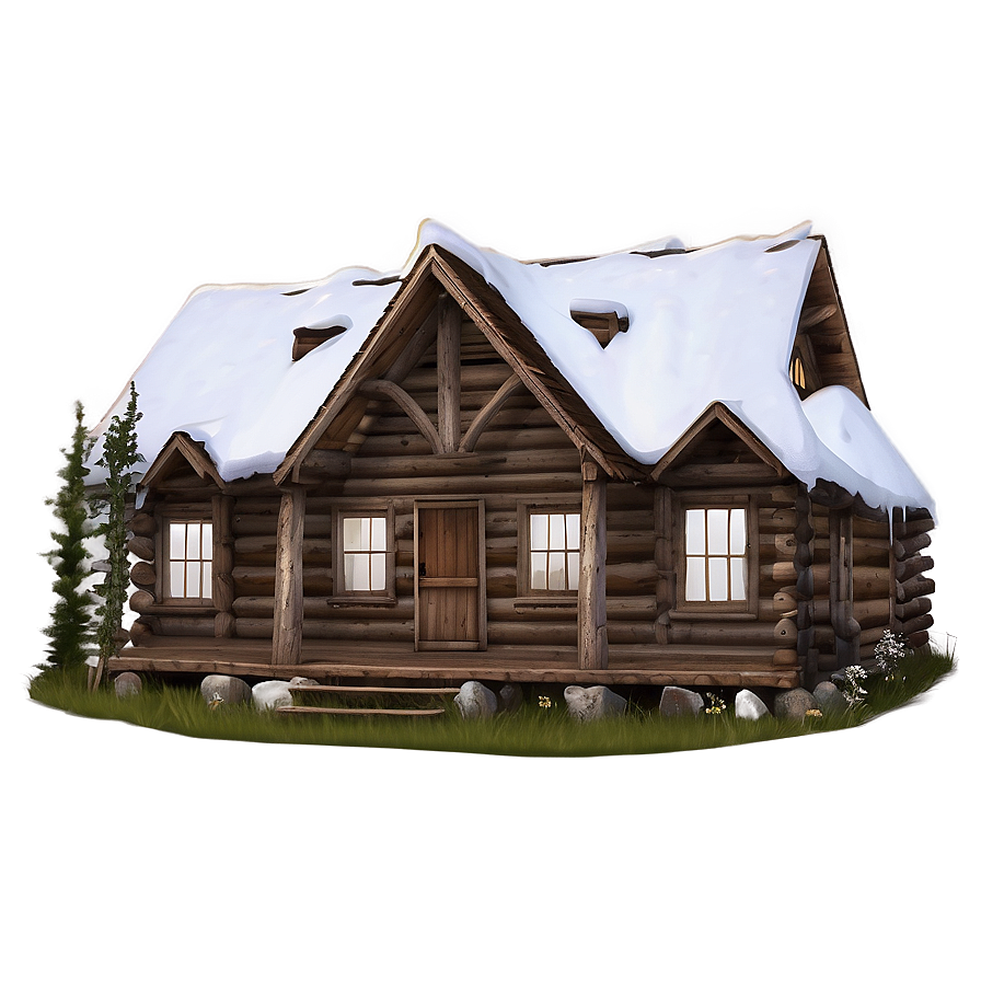 Mountain Cabin Aesthetic Png 04292024