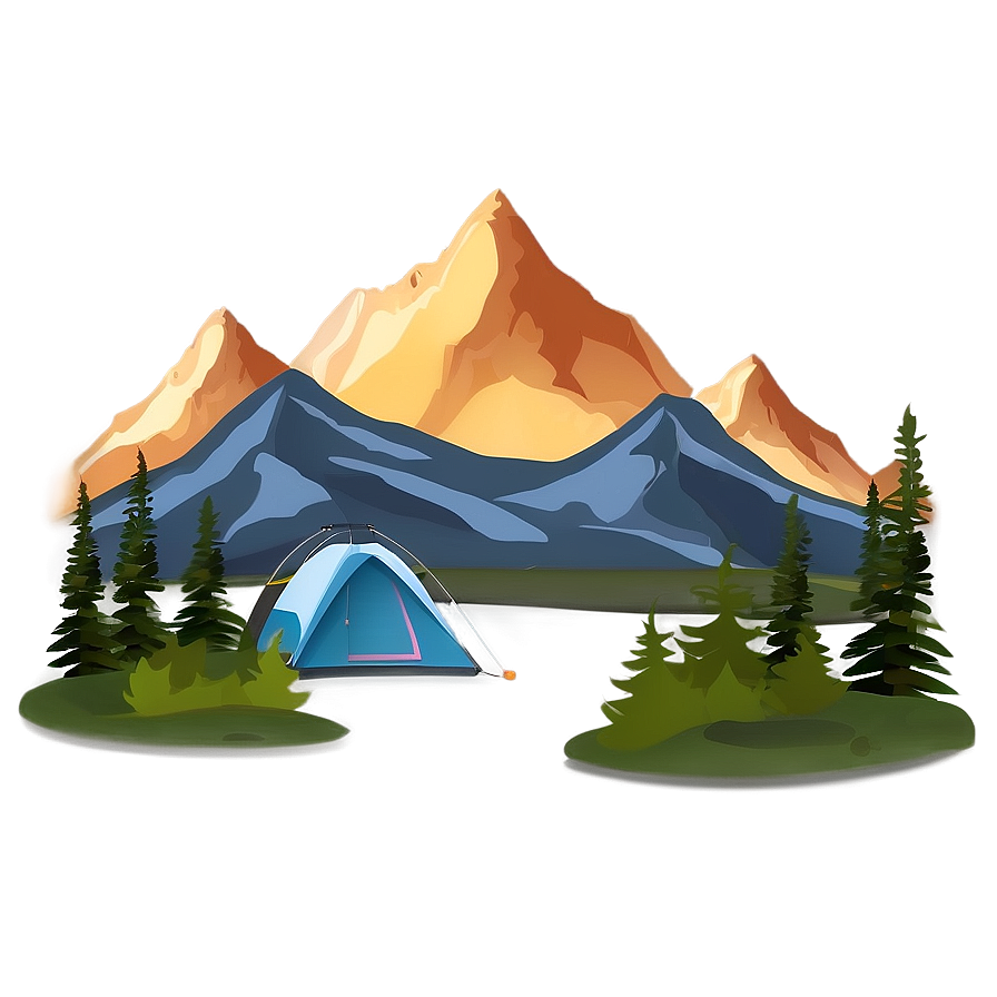 Mountain Camping Scene Png 05032024