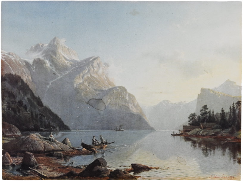 Mountain Lake Landscape1895