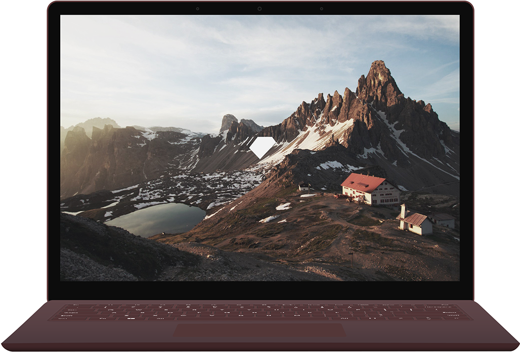 Mountain Landscape Laptop Mockup