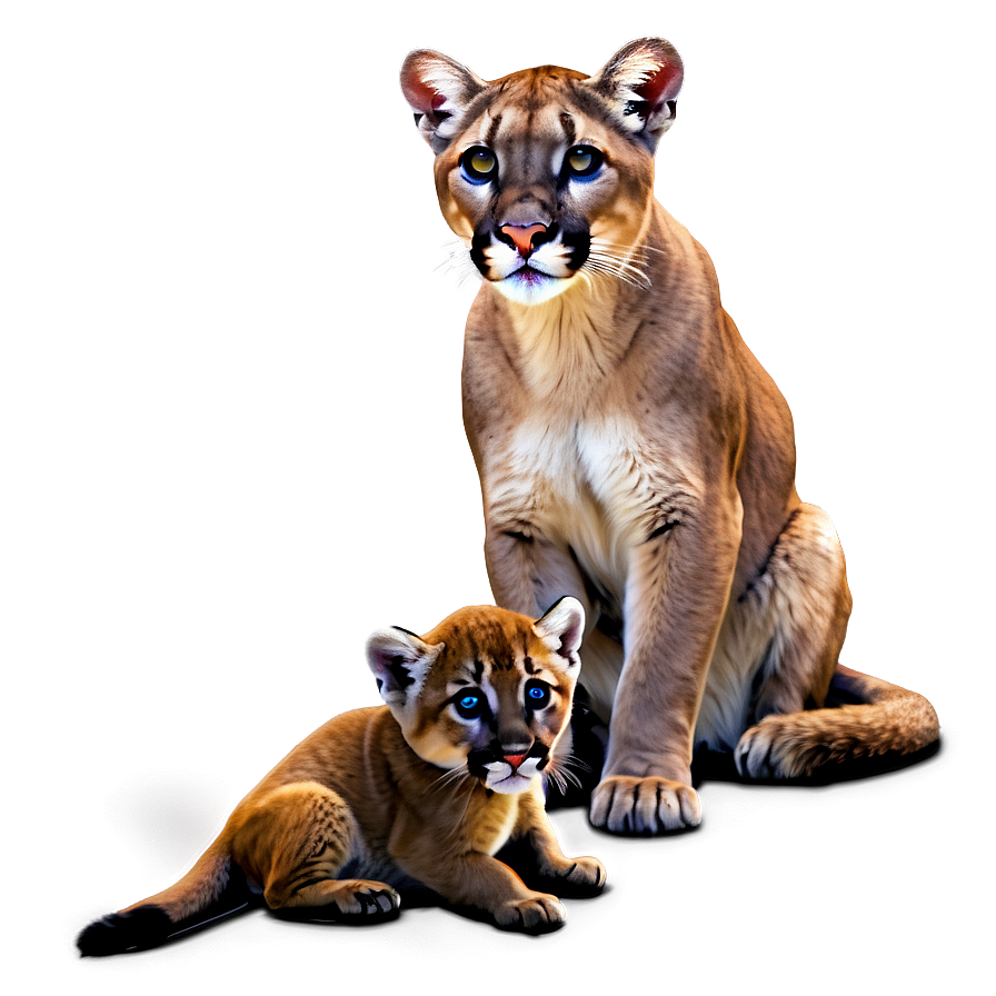 Mountain Lion Family Png 29