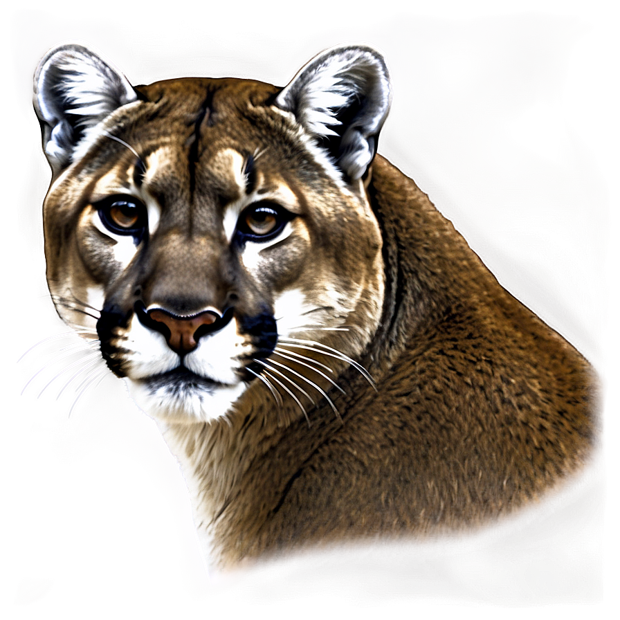 Mountain Lion Sketch Png Xgh89