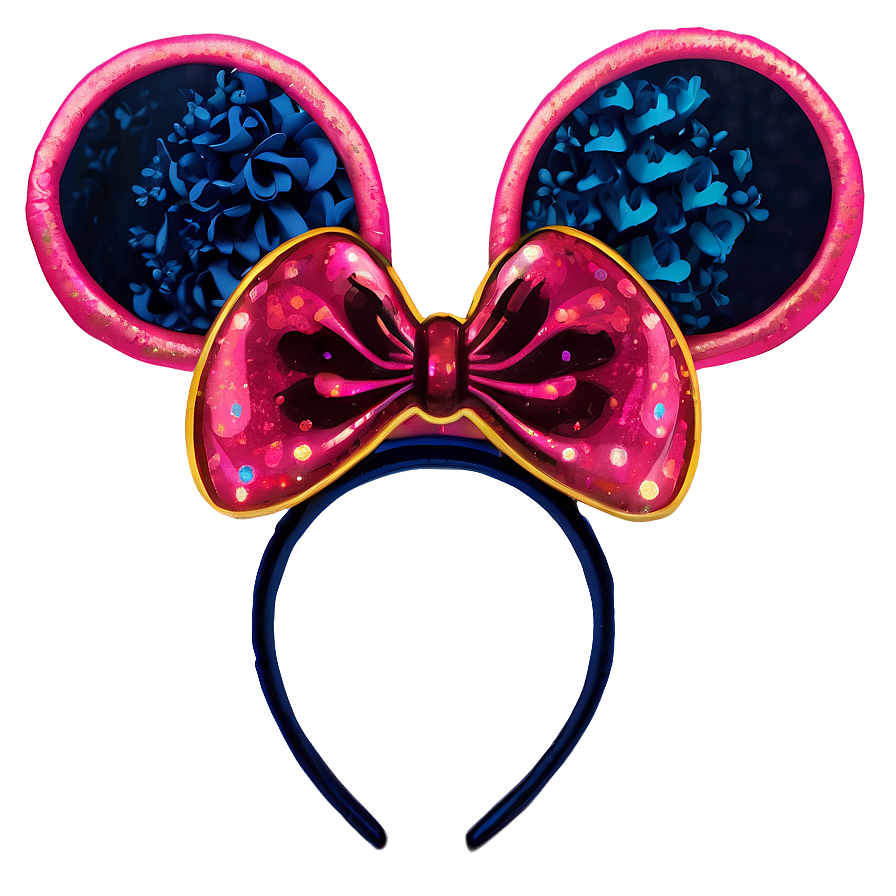 Mouse Ears With Flowers Png Lbr Image