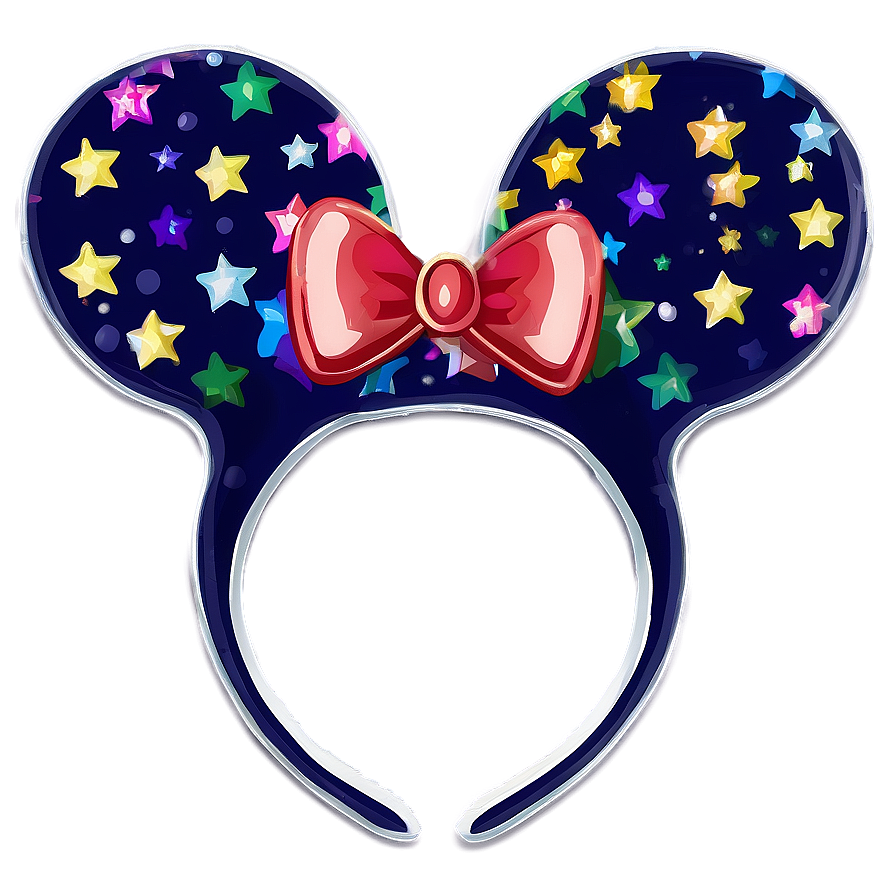 Mouse Ears With Stars Png 06292024