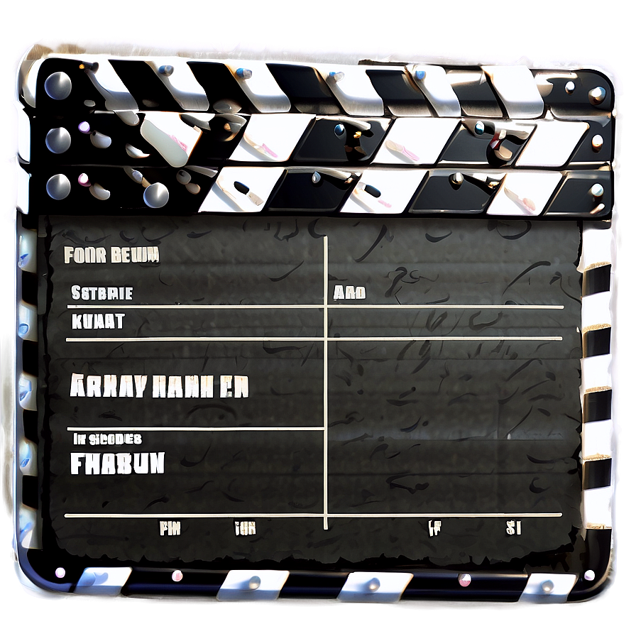 Movie Clapper Film Slate Png Yti