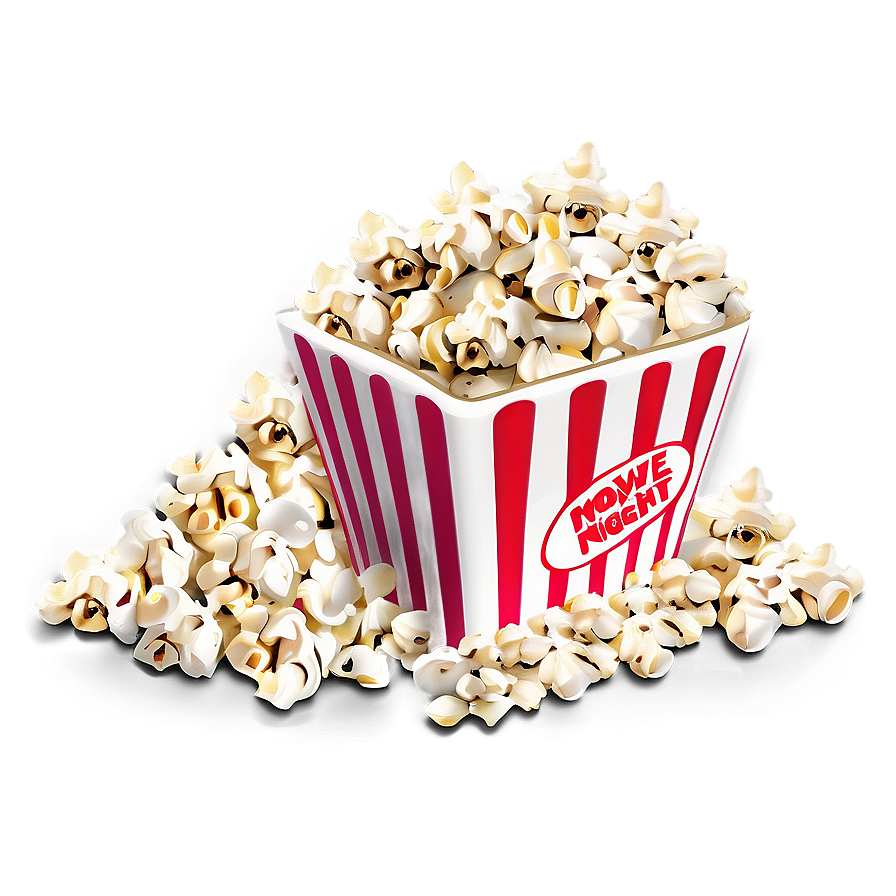 Movie Night Popcorn Kernel Png 16