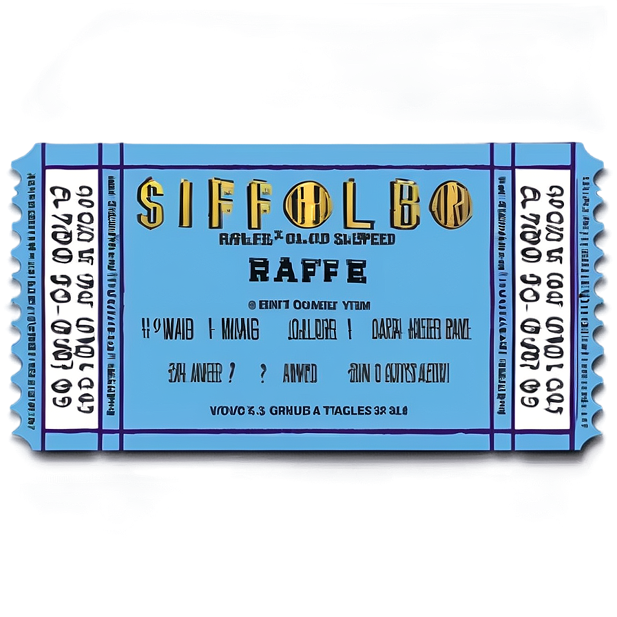 Movie Raffle Ticket Png Gqe