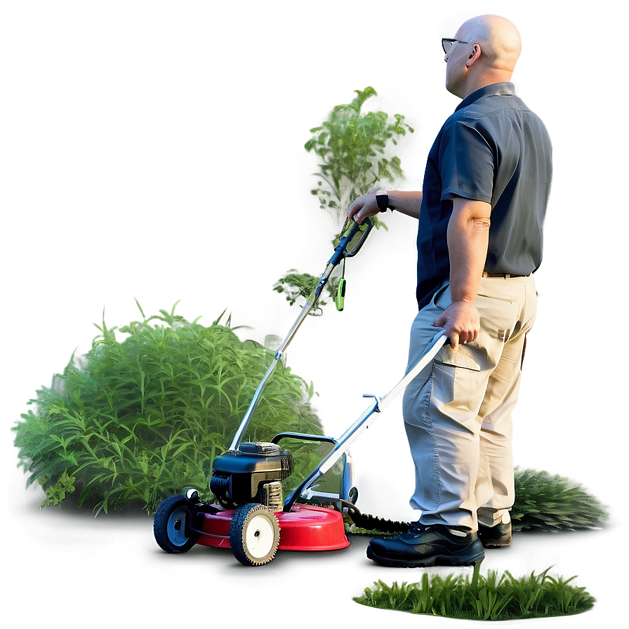 Mowing Around Trees And Shrubs Png Ret