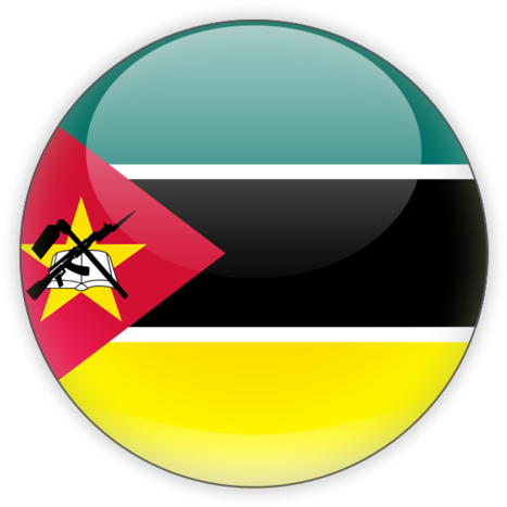 Mozambique Flag Button