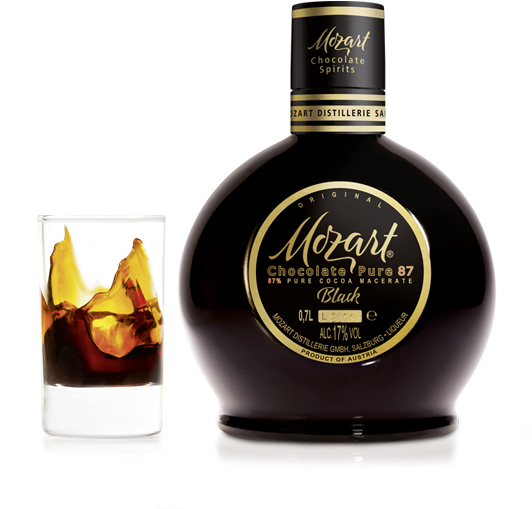 Mozart Black Chocolate Liqueur Bottle