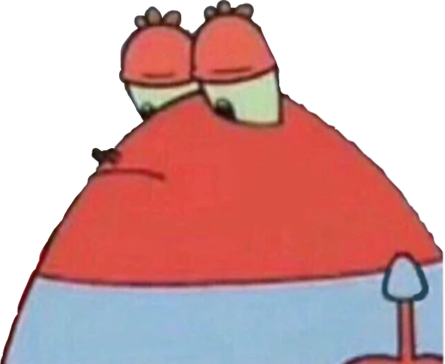 Mr Krabs Surprised Expression