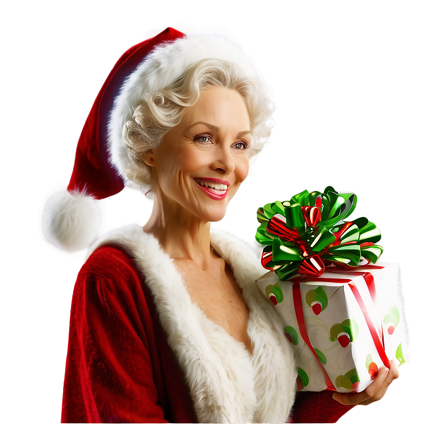 Mrs Claus Holiday Spirit Png 5