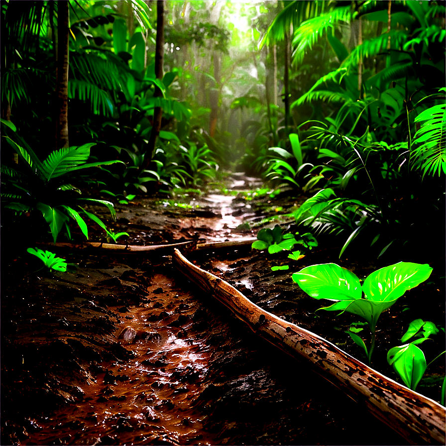 Muddy Forest Trail Png Stb66