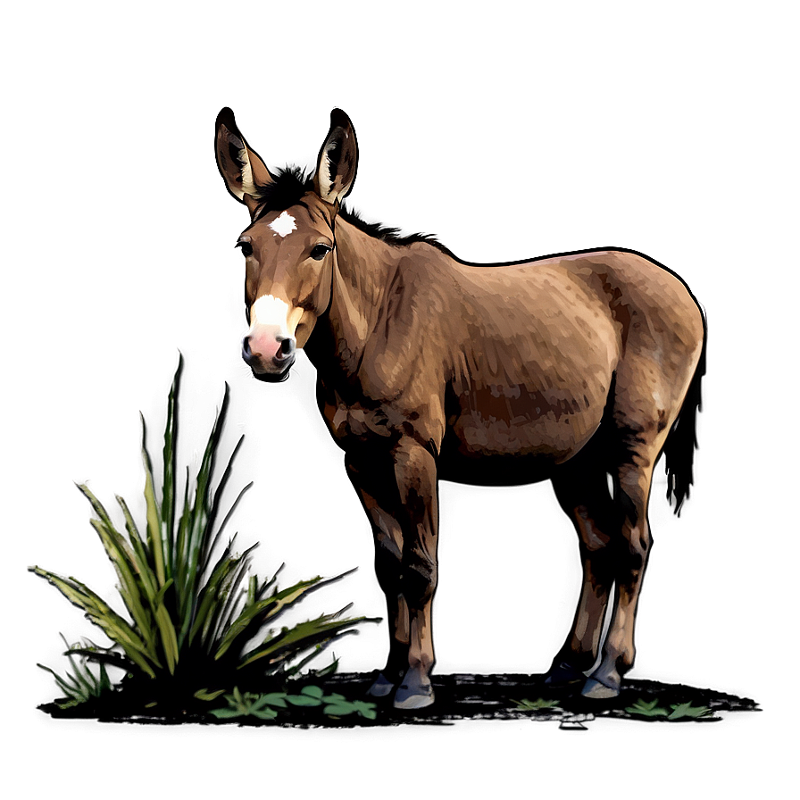 Mule In Nature Scene Png 1