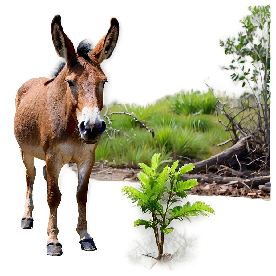 Mule In Nature Scene Png 5