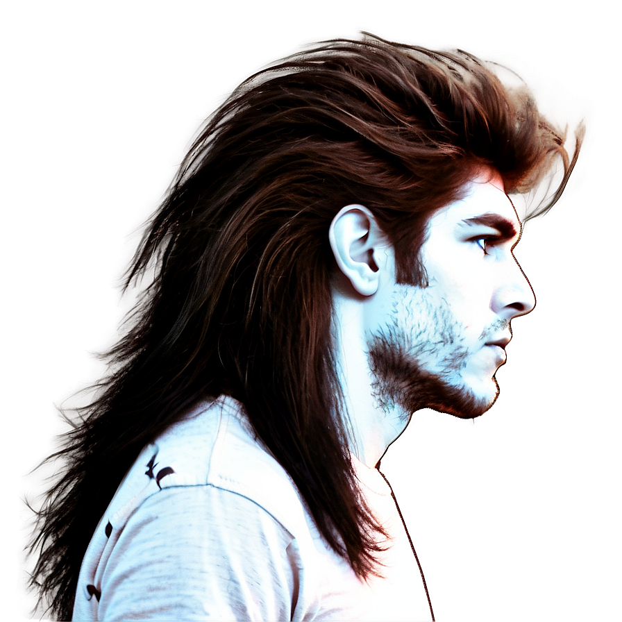 Mullet Hair Silhouette Png Pys