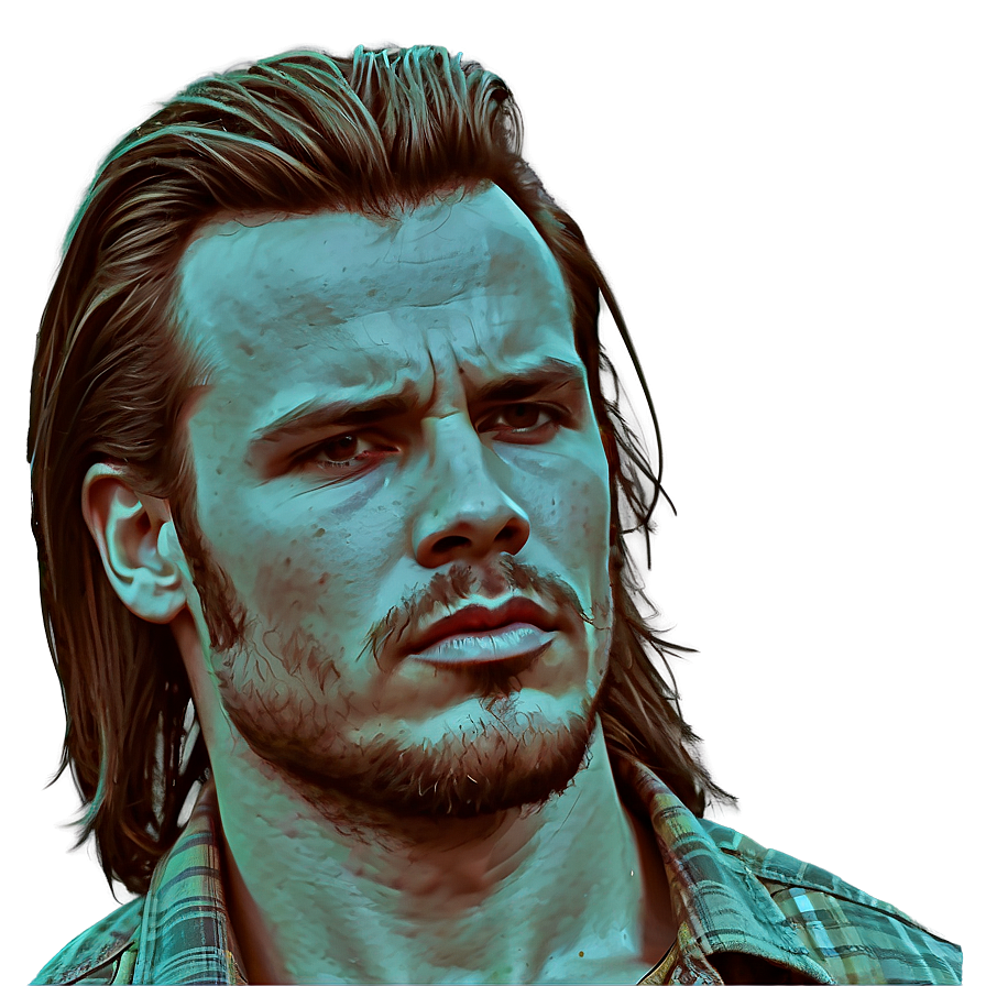 Mullet Hairdo Outline Png Uli