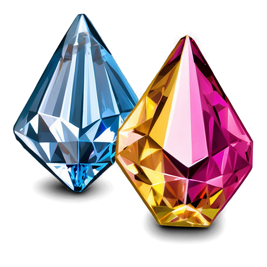 Multi-colored Diamond Mix Png Ixg