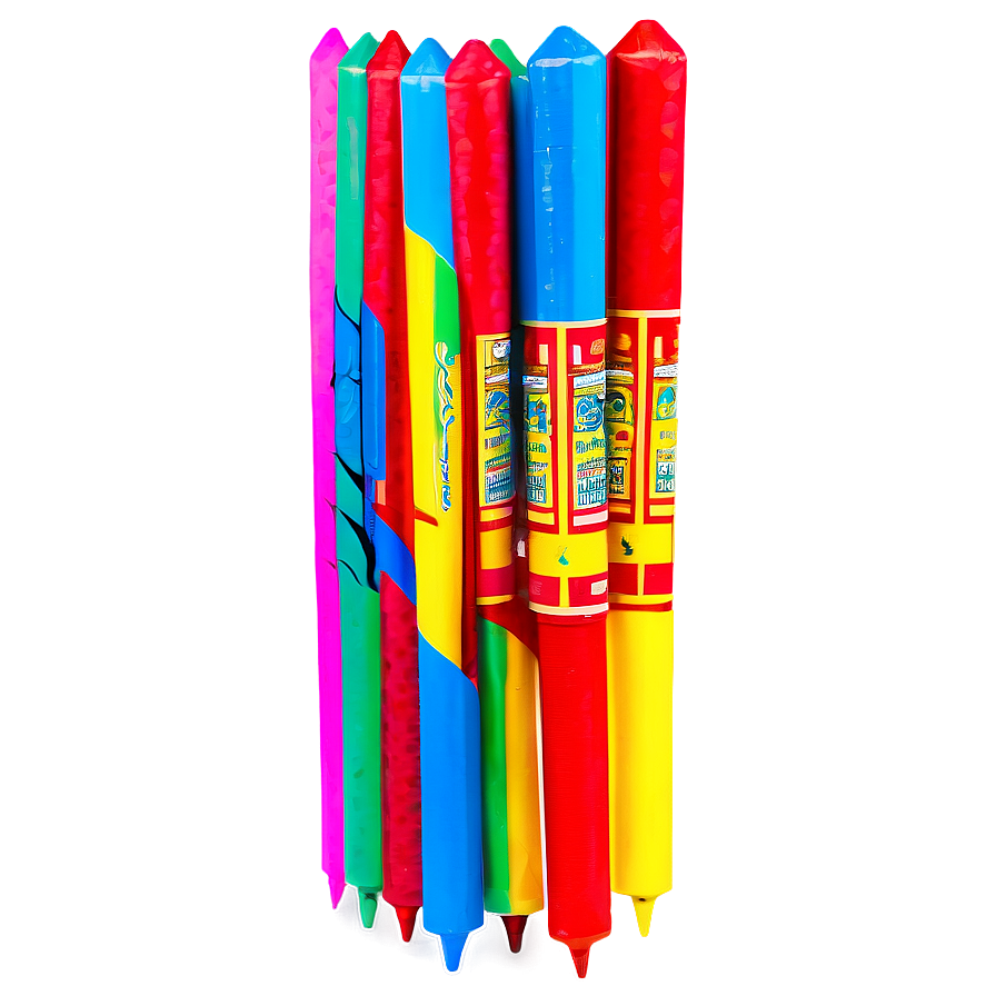 Multi-colored Firecrackers Png 39