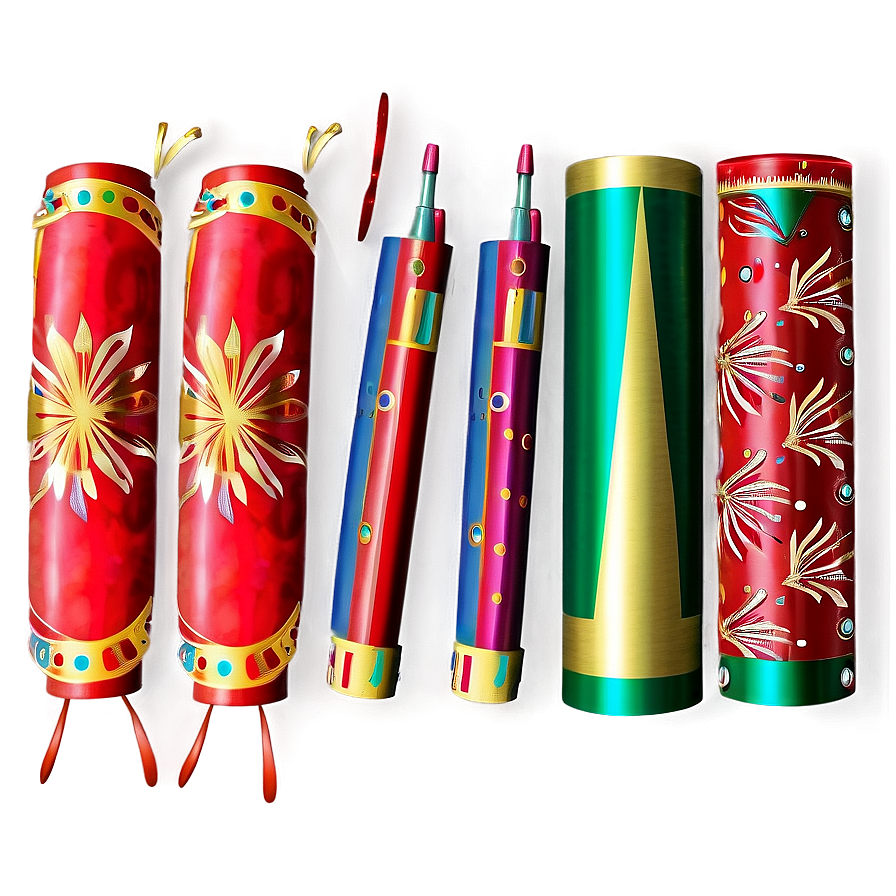 Multi-colored Firecrackers Png 52