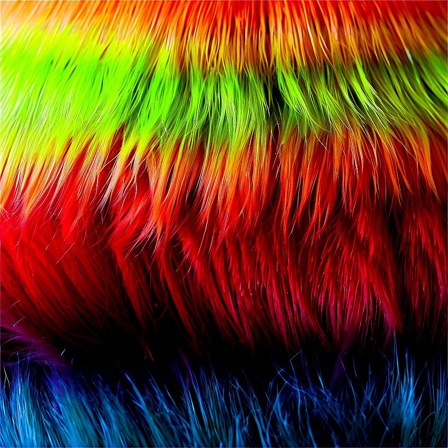 Multi-colored Fur Texture Png 06272024