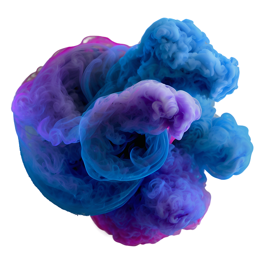 Multi-colored Smoke Swirl Png 06252024