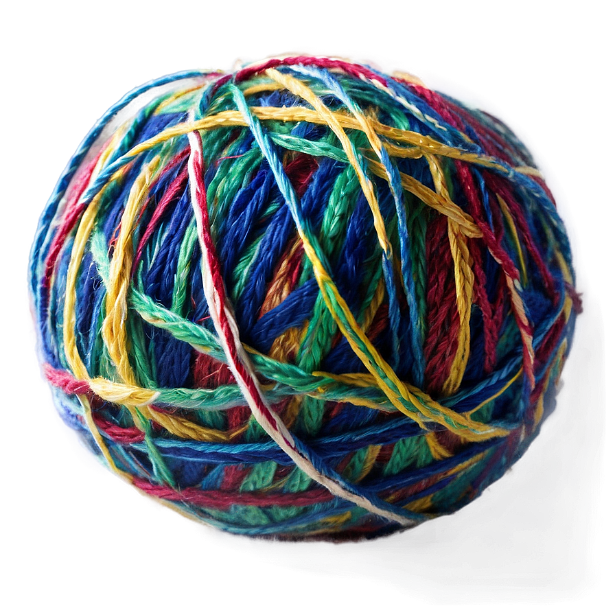 Multi-colored Yarn Ball Png Qqy86