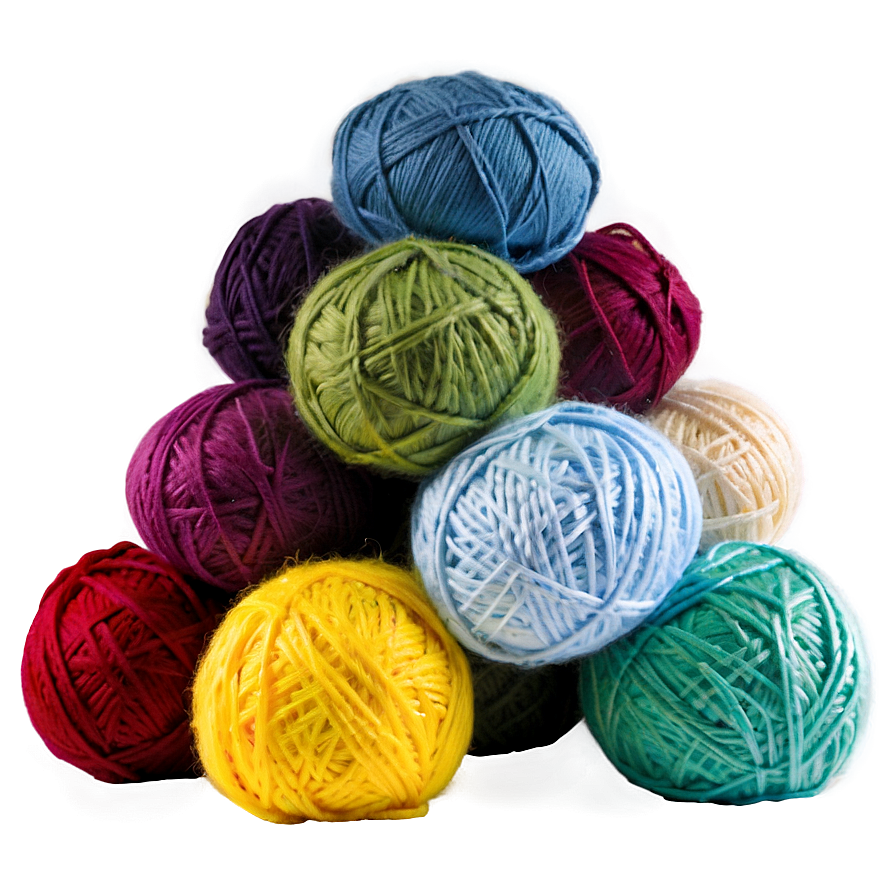 Multi-colored Yarn Ball Png Wst13