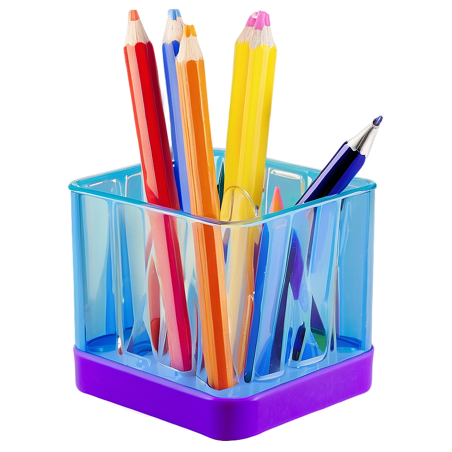 Multi-compartment Pencil Holder Png 06282024