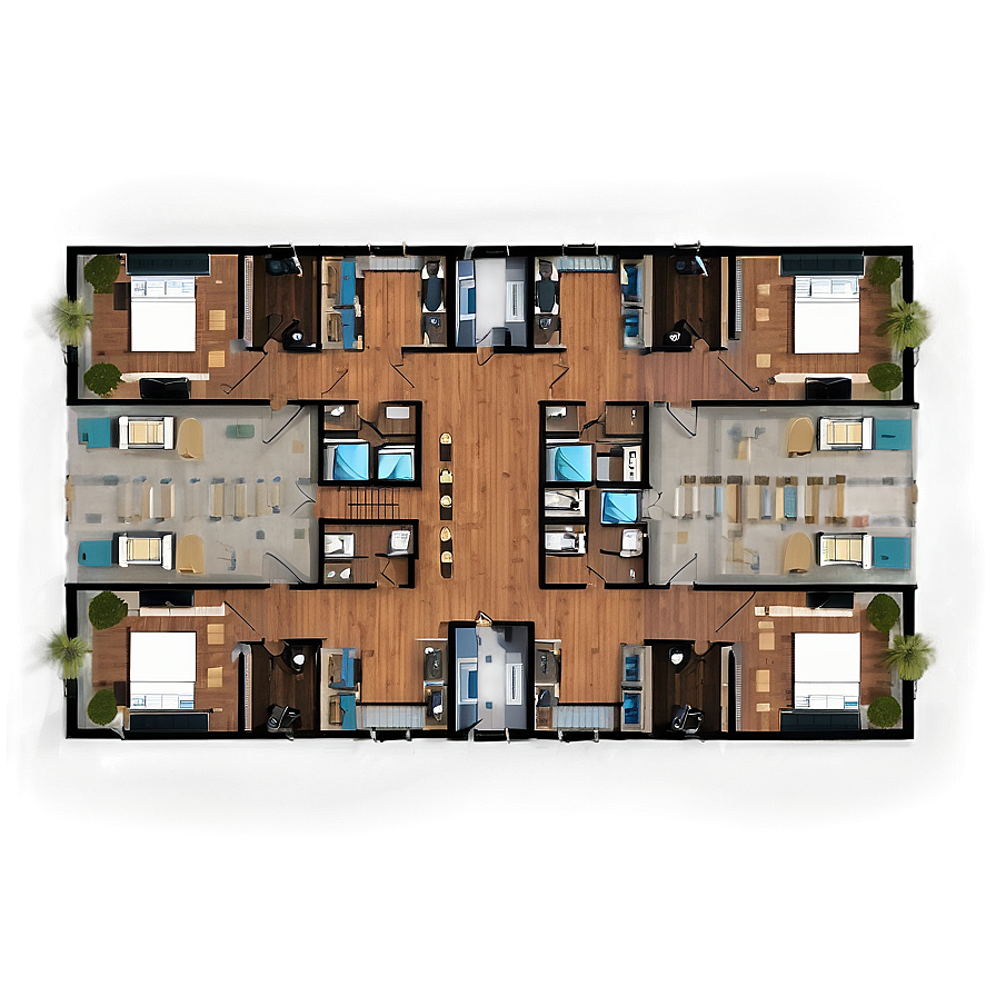 Multi-family Floor Plan Png Idq