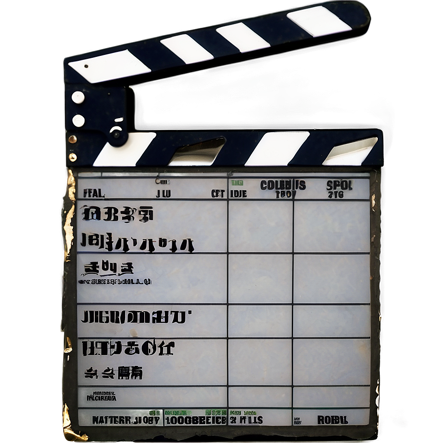 Multi-language Film Slate Png 06262024