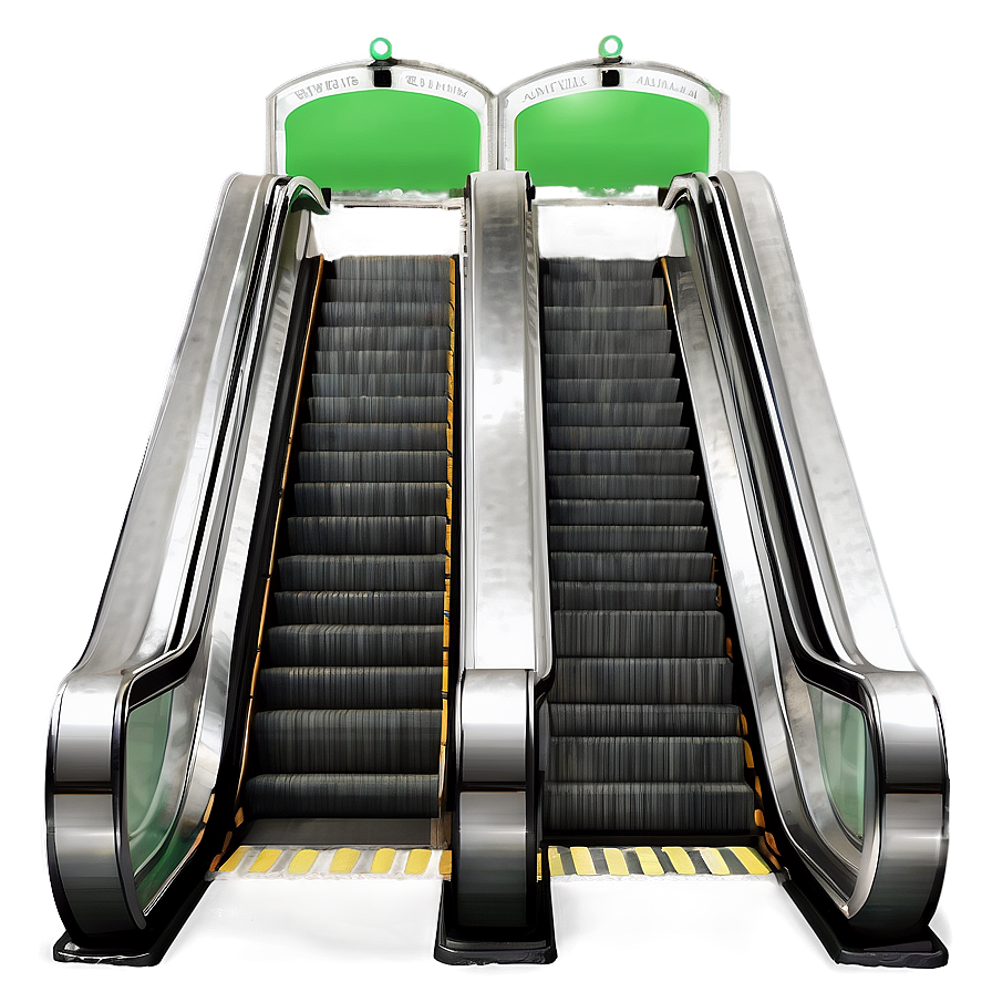 Multi-level Mall Escalator Png 06242024