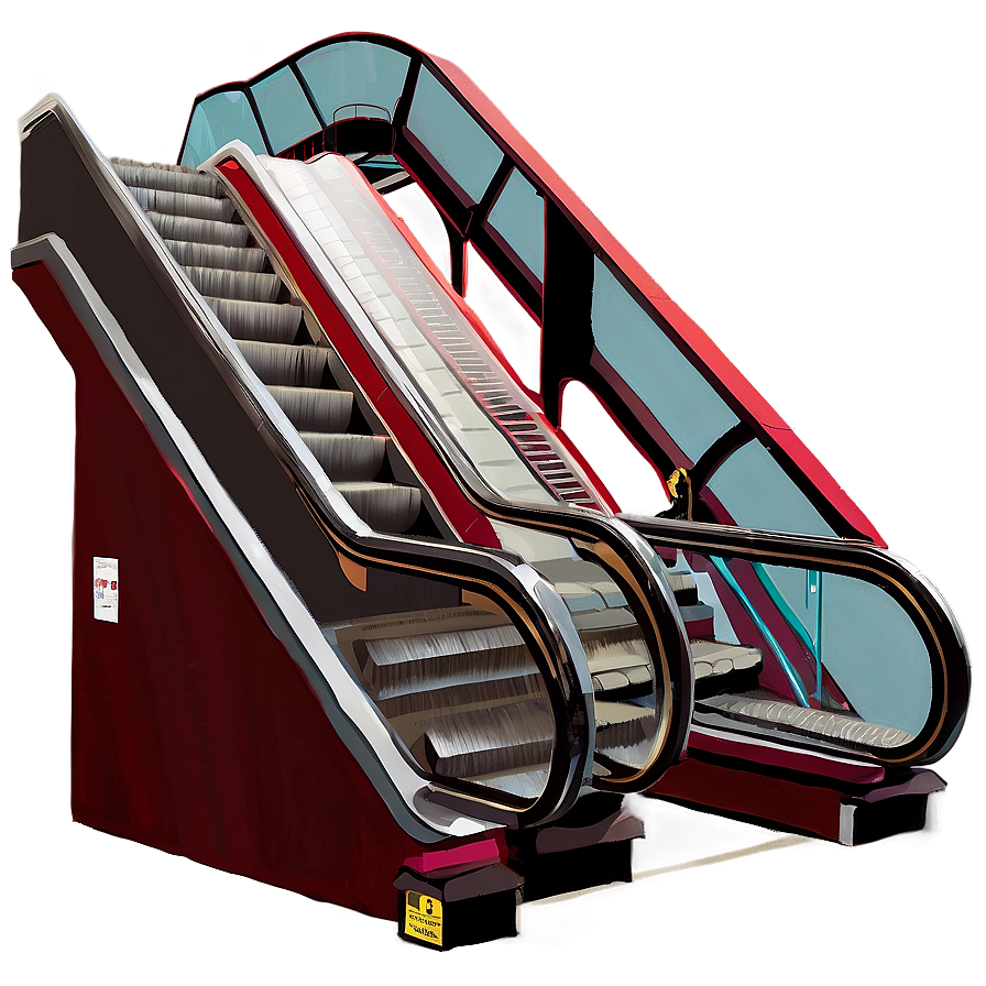 Multi-level Mall Escalator Png Ews