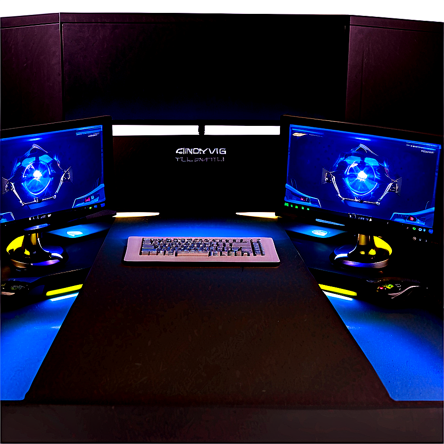 Multi-monitor Gaming Desk Png Pwf