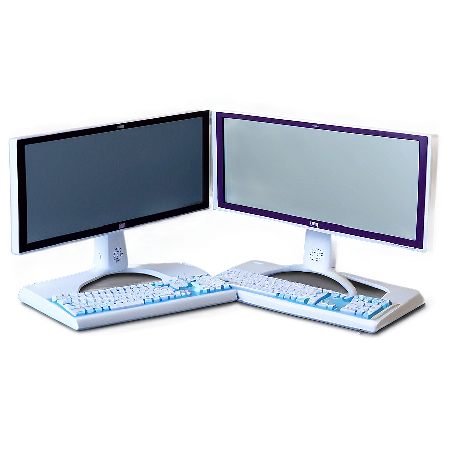 Multi-screen Computer Setup Png 70