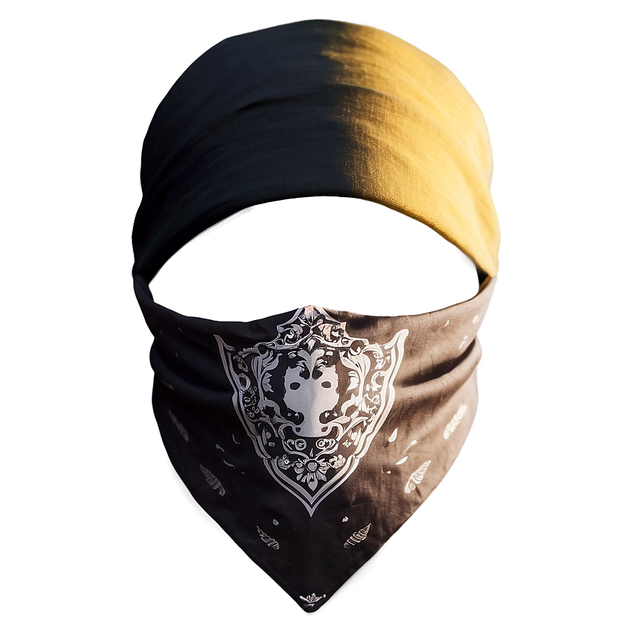 Multi-use Black Bandana Png 16