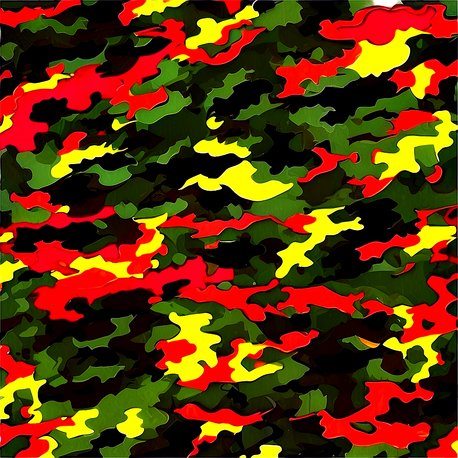 Multicolor Camo Graphic Png Kve53