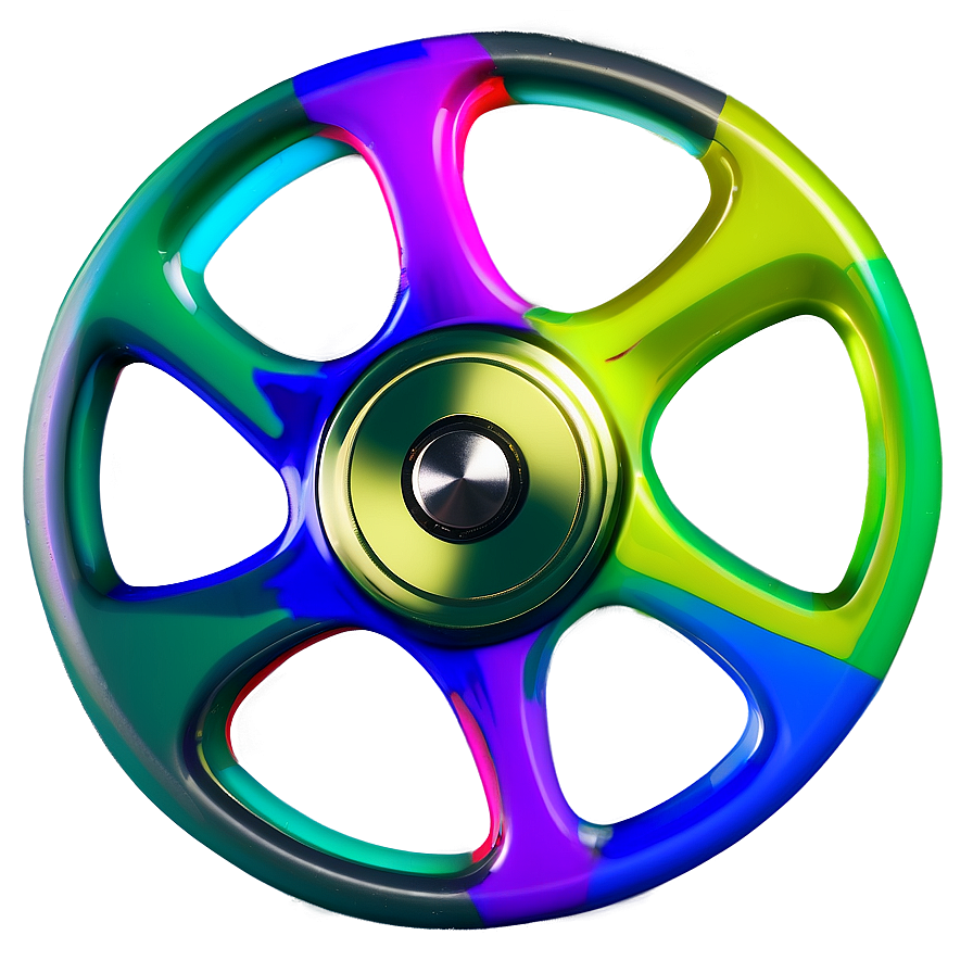 Multicolor Fidget Spinner Png Hob65