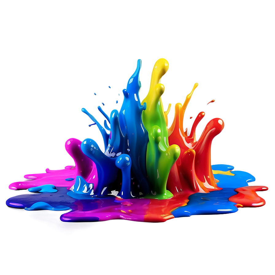 Multicolor Splash Art Png Jni52