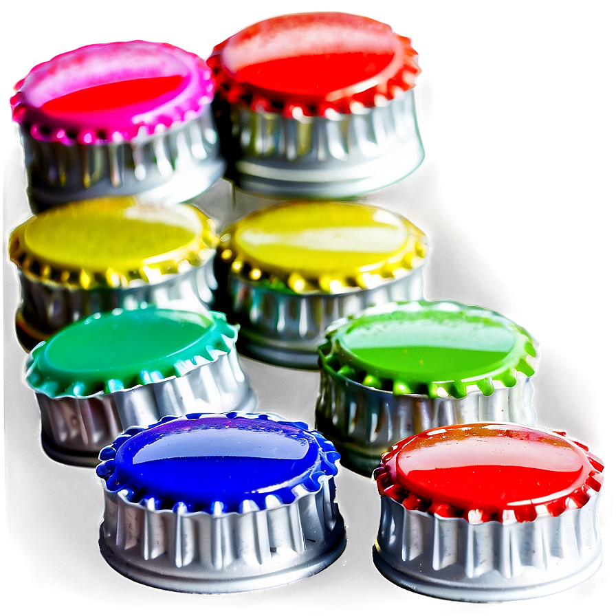 Multicolored Bottle Cap Png 59