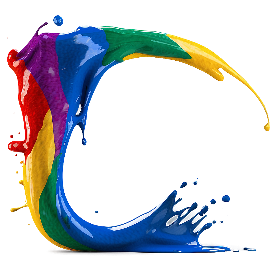 Multicolored Paint Splash Png Xkr