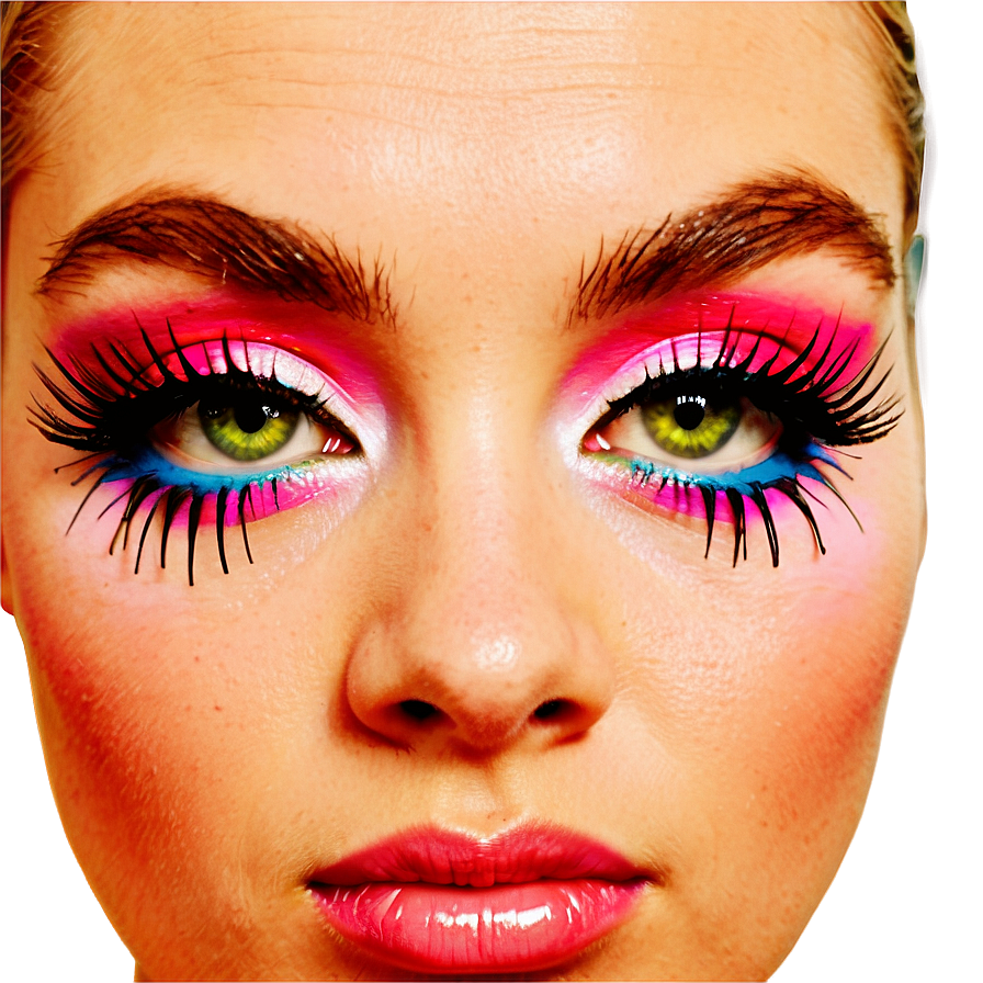 Multicolored Party Lashes Png 05252024