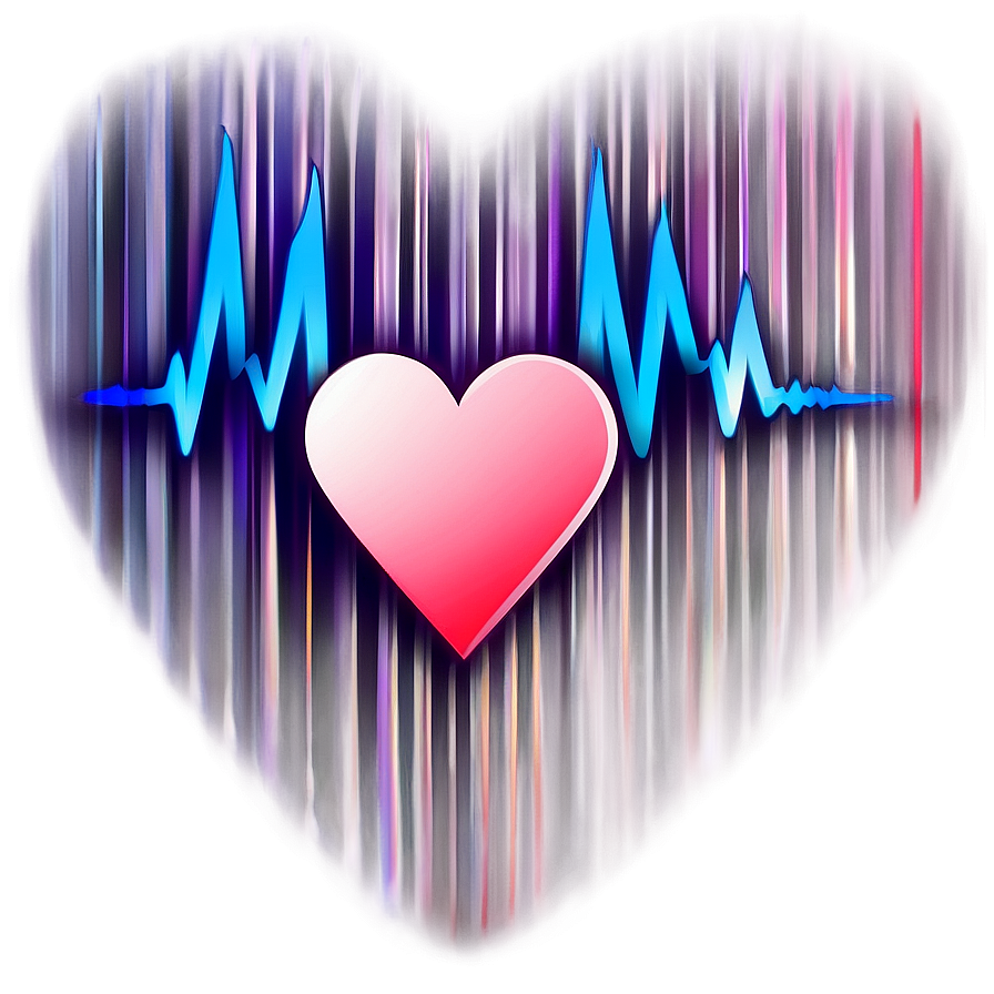 Multilayered Heartbeat Line Png Utk19