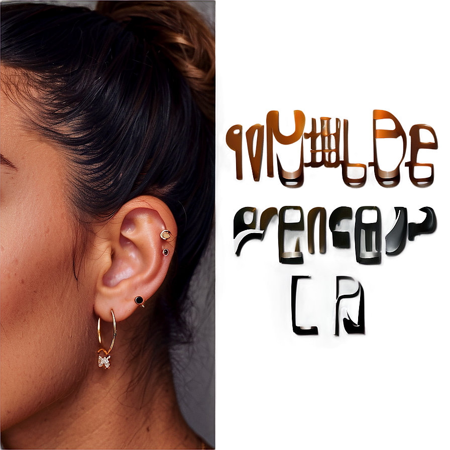 Multiple Ear Piercing Looks Png 06272024