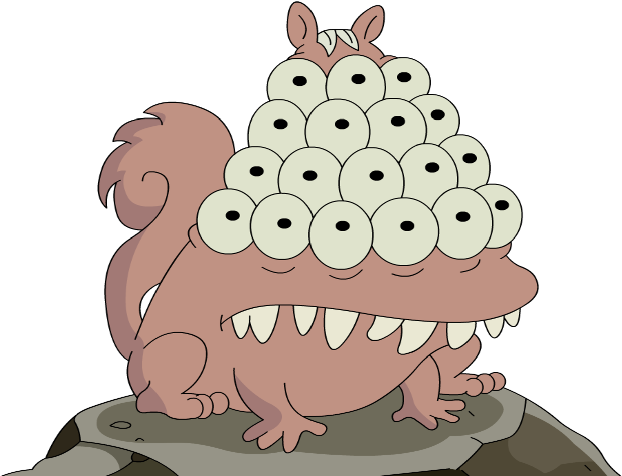 Multiple Eyed Creature Cartoon