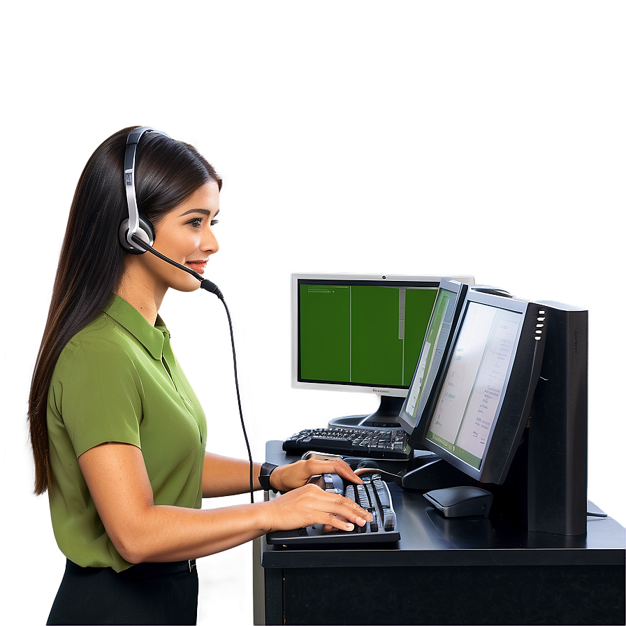 Multitasking Receptionist Png 30